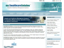 Tablet Screenshot of my1healthcare.com